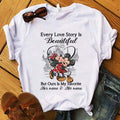 Personalized Love Story Mouse T-Shirt & Hoodie Gift for Couples T-shirt & Hoodie GradoCreations