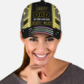 Personalized Best Dad In The Galaxy Cap Custom Name Gift for Father's Day Classic Cap GradoCreations