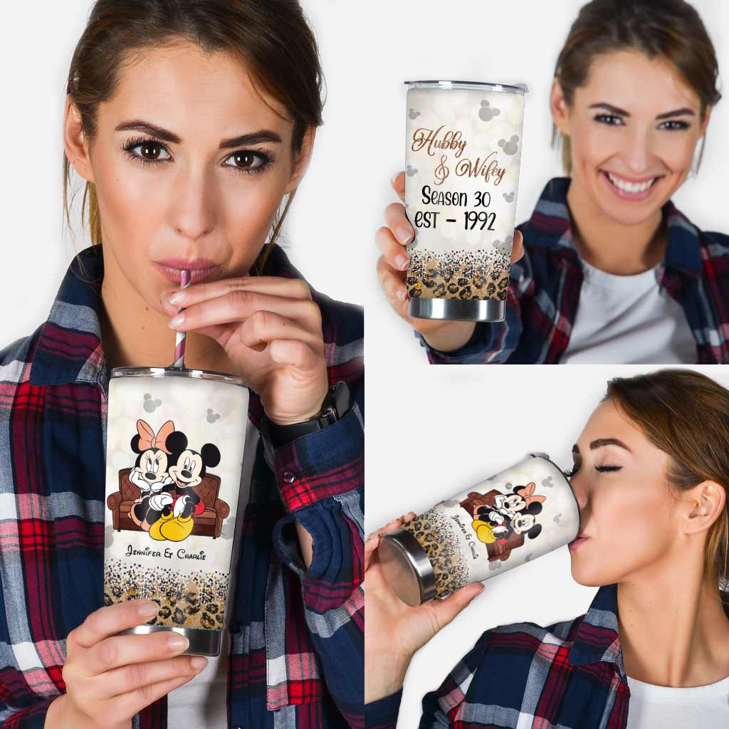 Personalized Mickey Mouse Tumbler Custom Couple Gift Stainless Steel Tumbler GradoCreations