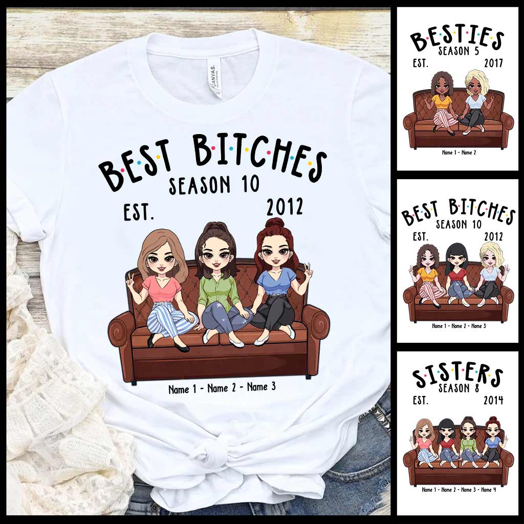 Personalized Bestie T-shirt and Hoodie Gift for Friends T-shirt & Hoodie GradoCreations