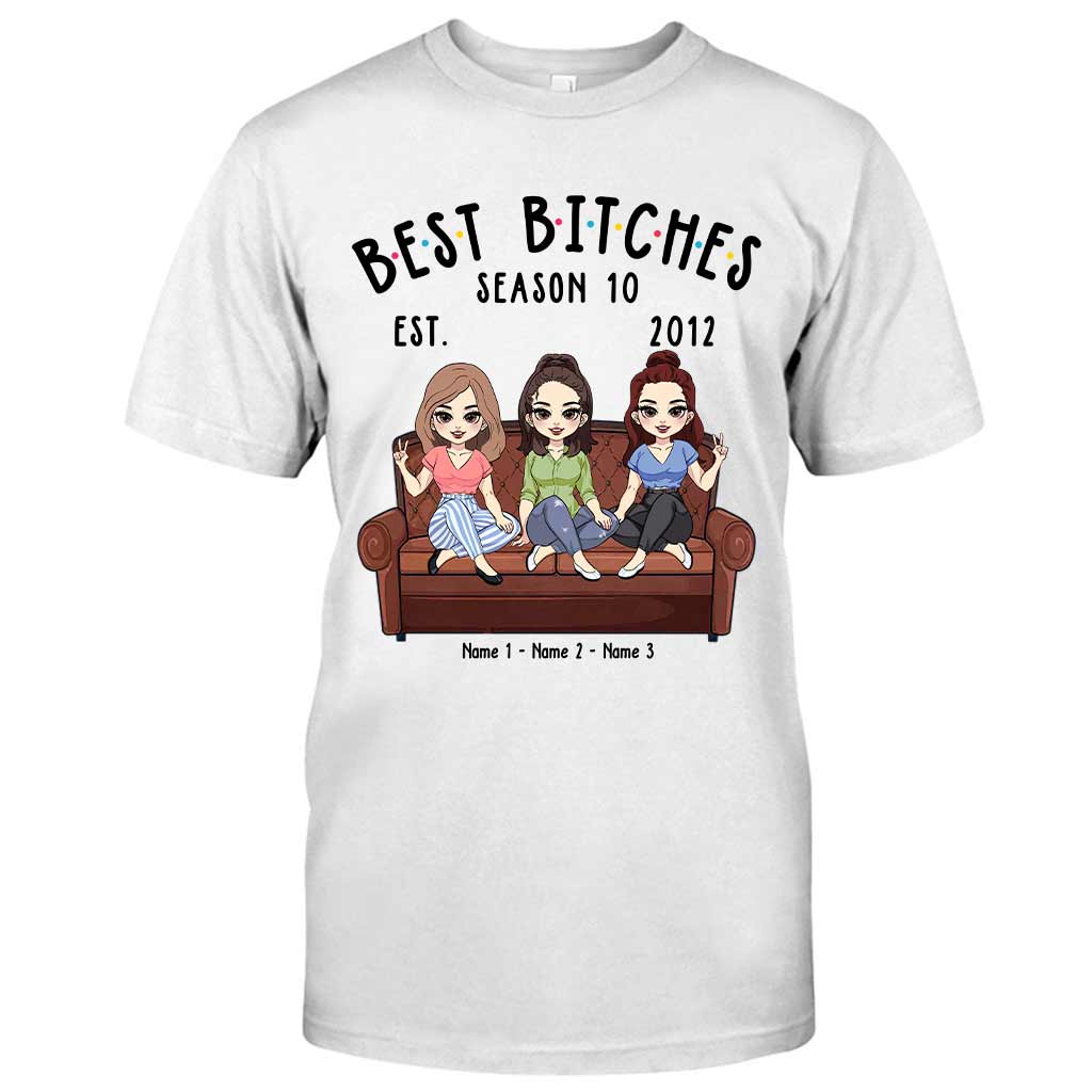 Personalized Bestie T-shirt and Hoodie Gift for Friends T-shirt & Hoodie GradoCreations