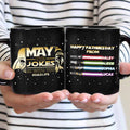 Personalized Father's Day Mug May The Jokes Be With You Gift Mug GradoCreations