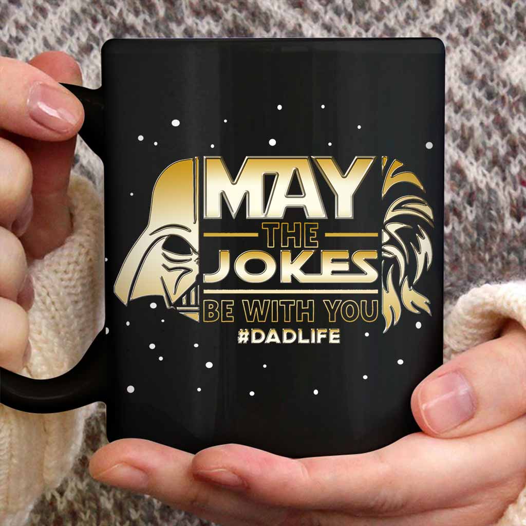 Personalized Father's Day Mug May The Jokes Be With You Gift Mug GradoCreations