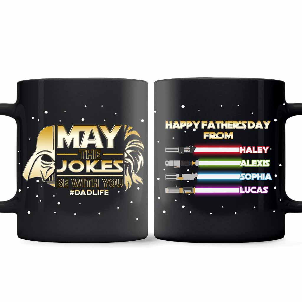 Personalized Father's Day Mug May The Jokes Be With You Gift Mug GradoCreations