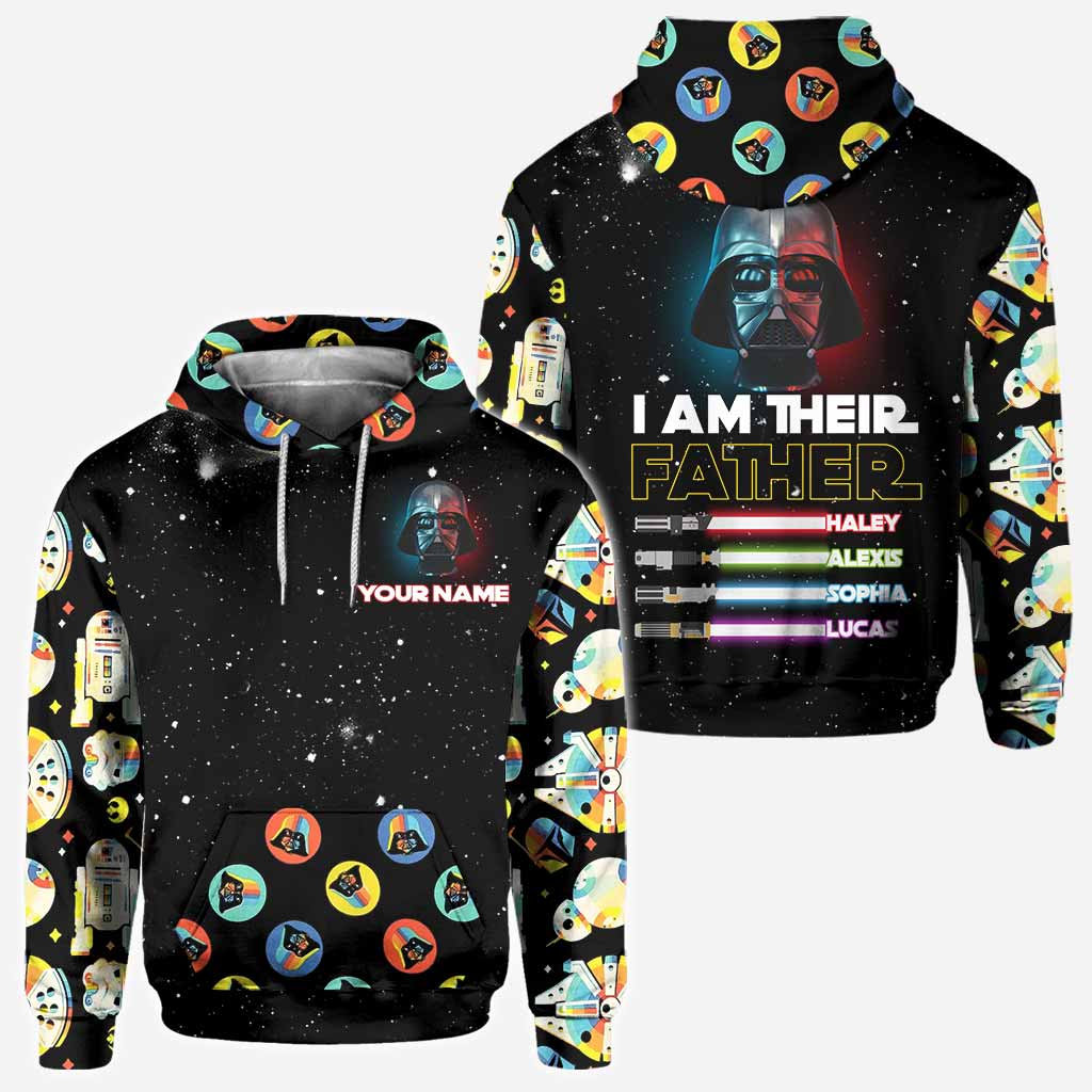 Personalized 'I Am Their Father' All Over Hoodie Unique Gift for Dad All Over Shirt GradoCreations