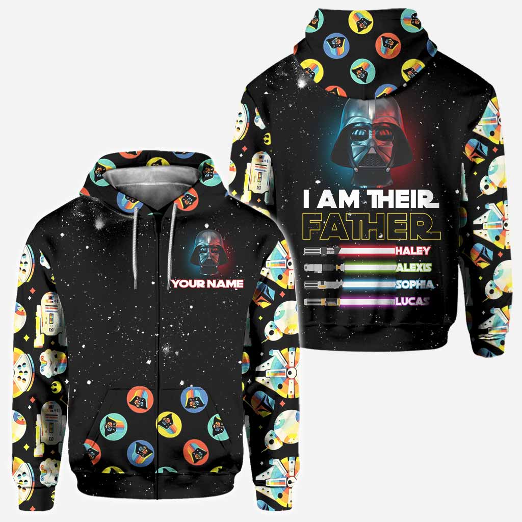 Personalized 'I Am Their Father' All Over Hoodie Unique Gift for Dad All Over Shirt GradoCreations