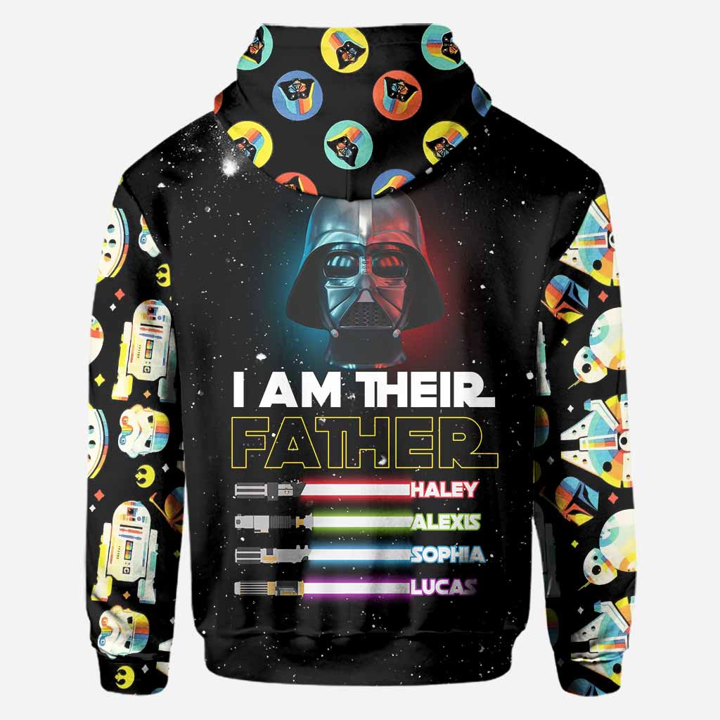 Personalized 'I Am Their Father' All Over Hoodie Unique Gift for Dad All Over Shirt GradoCreations