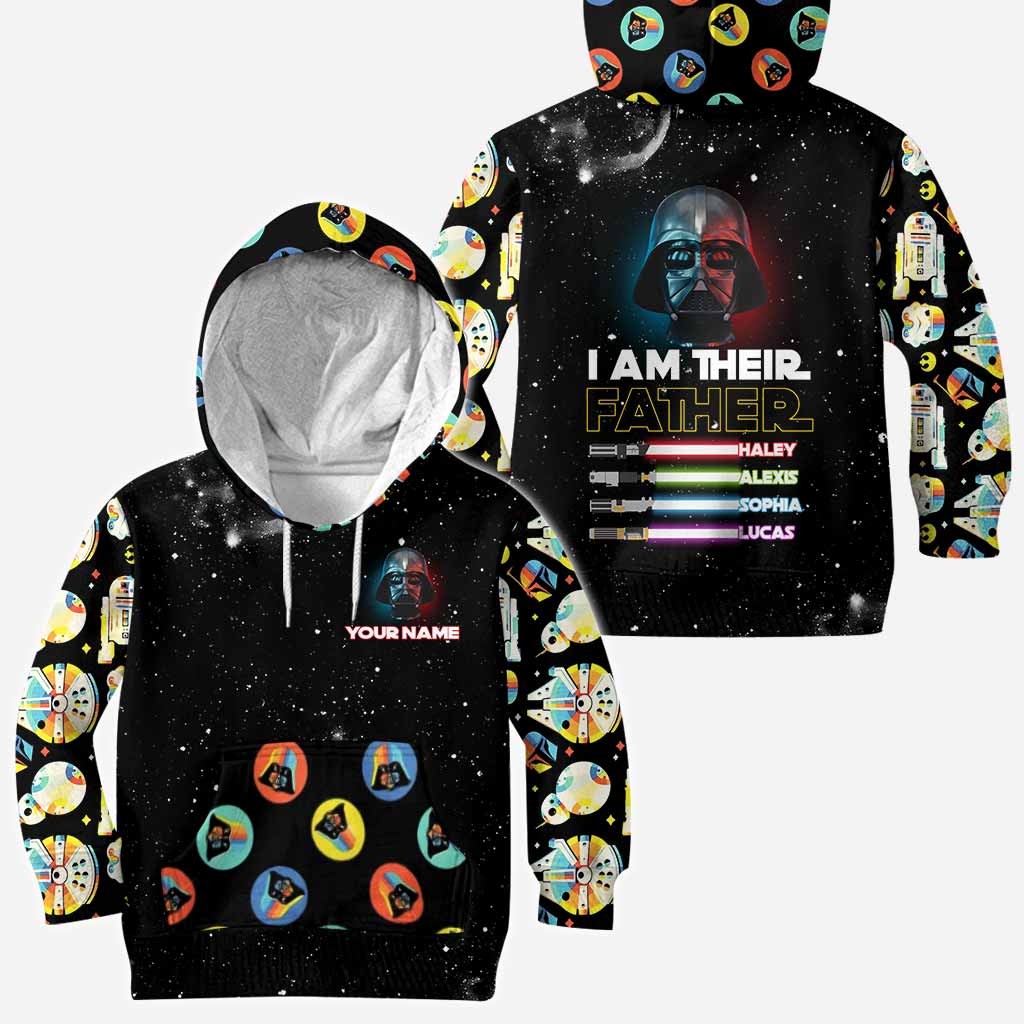 Personalized 'I Am Their Father' All Over Hoodie Unique Gift for Dad All Over Shirt GradoCreations