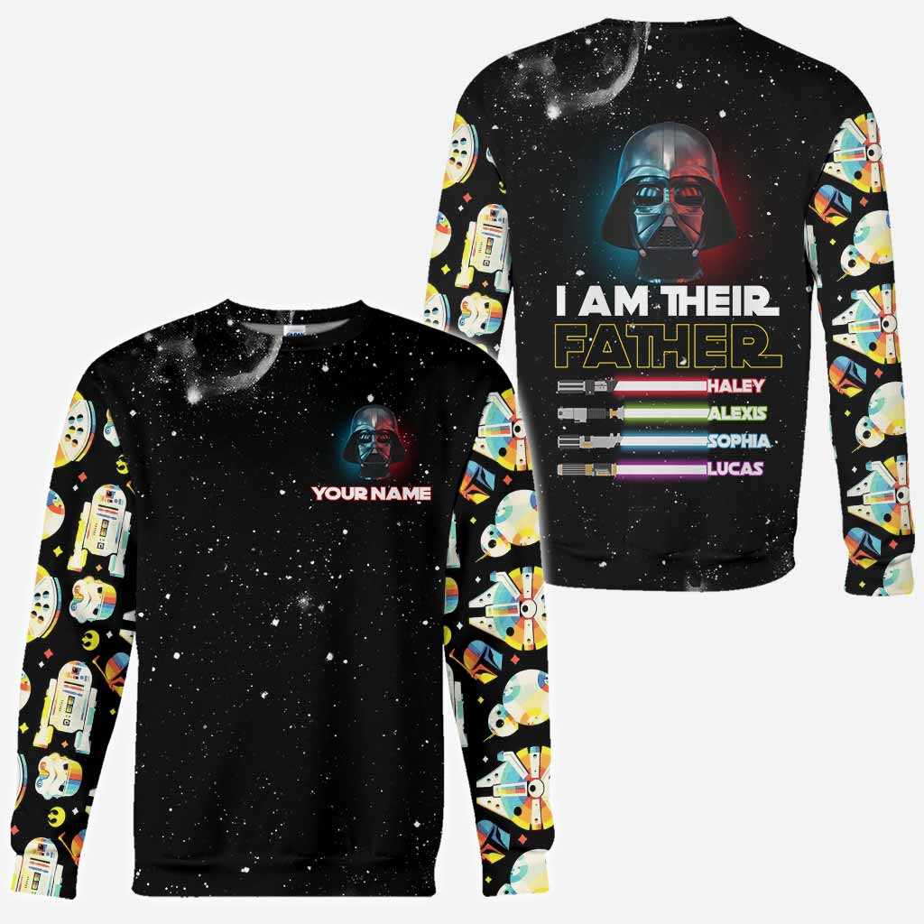 Personalized 'I Am Their Father' All Over Hoodie Unique Gift for Dad All Over Shirt GradoCreations