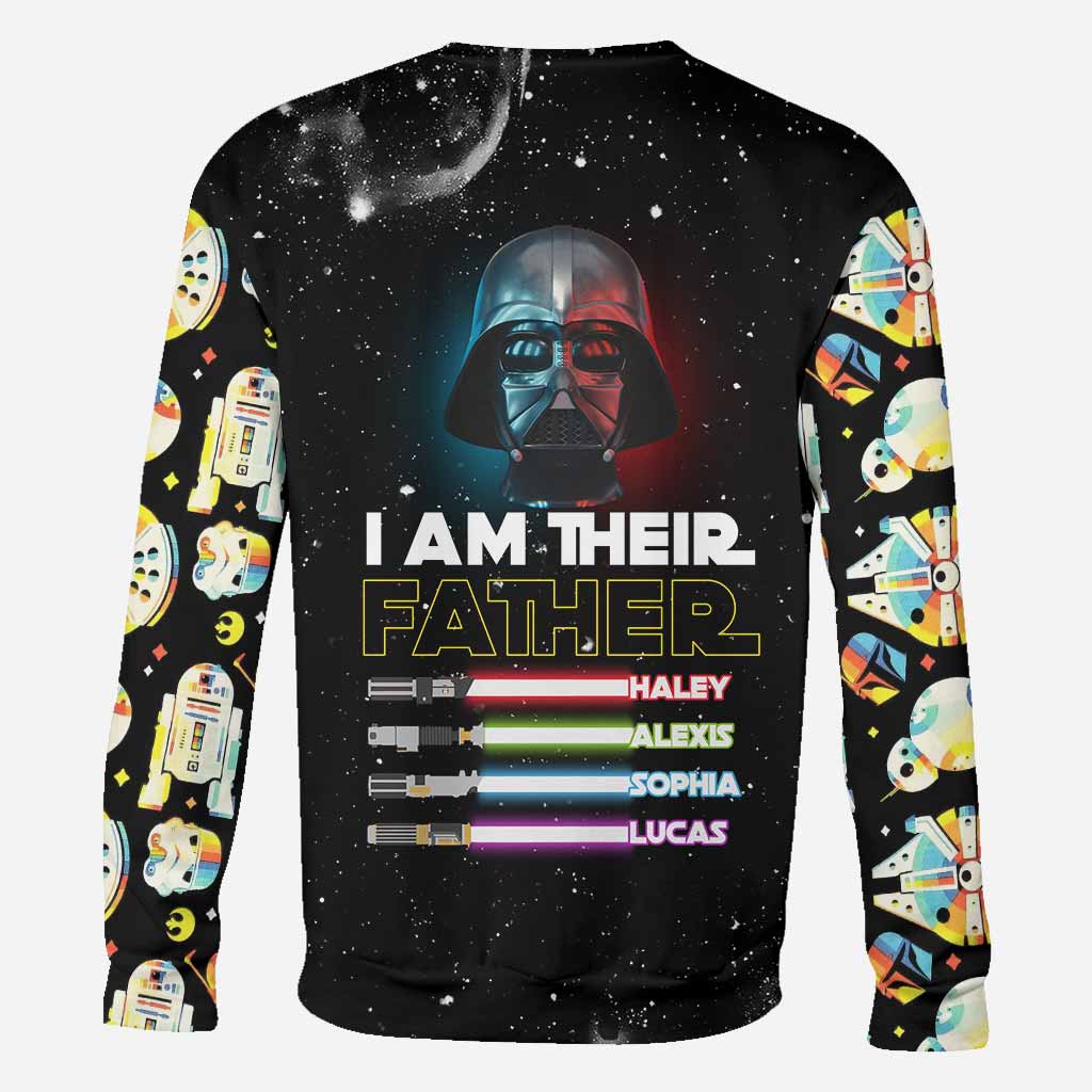 Personalized 'I Am Their Father' All Over Hoodie Unique Gift for Dad All Over Shirt GradoCreations