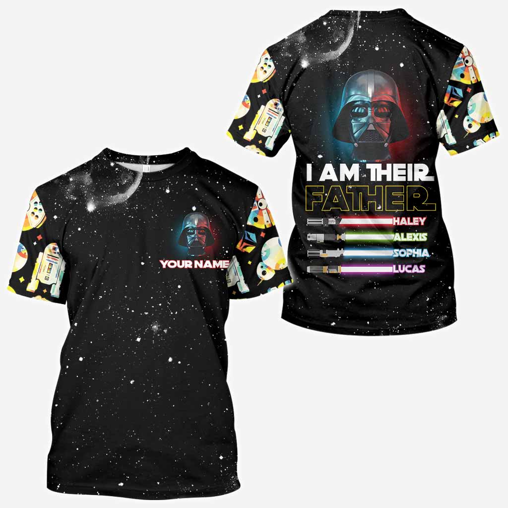 Personalized 'I Am Their Father' All Over Hoodie Unique Gift for Dad All Over Shirt GradoCreations