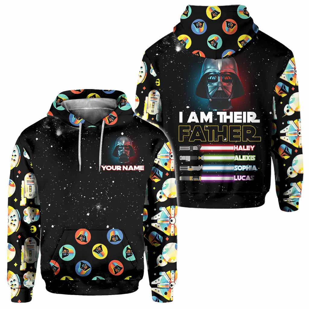 Personalized 'I Am Their Father' All Over Hoodie Unique Gift for Dad All Over Shirt GradoCreations