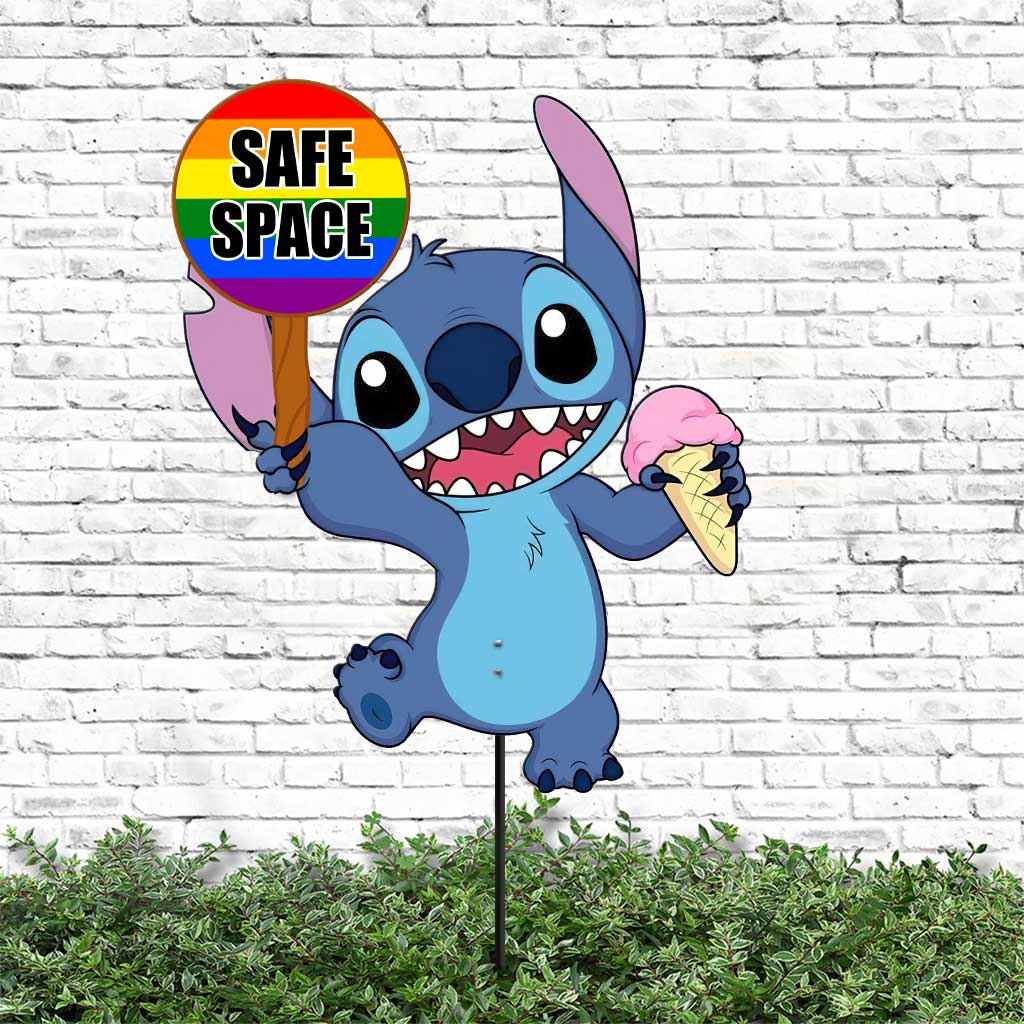 Personalized Safe Space Metal Garden Art LGBT Pride Decor Metal Garden Art GradoCreations