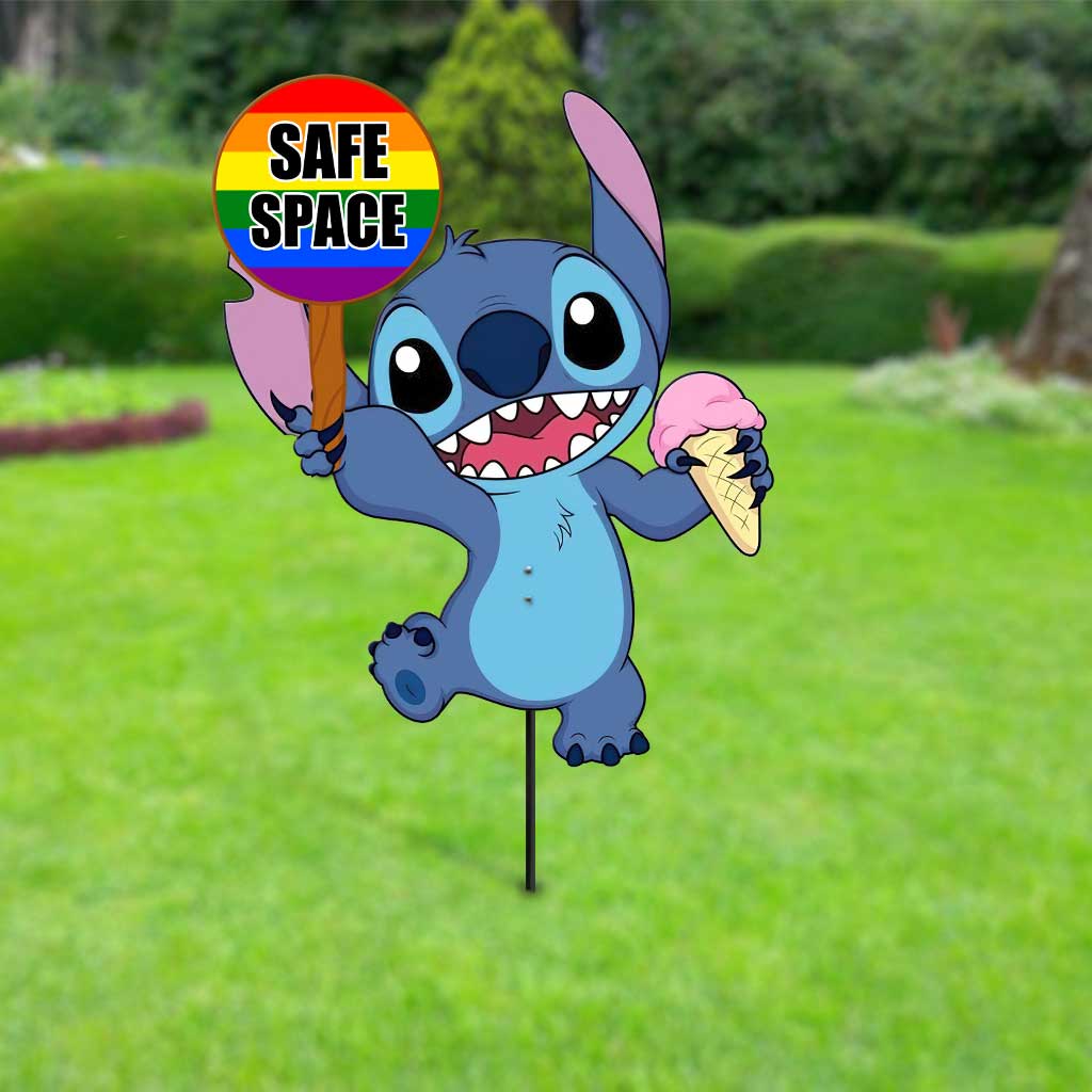 Personalized Safe Space Metal Garden Art LGBT Pride Decor Metal Garden Art GradoCreations