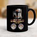 Personalized Best Dad in the Galaxy Mug Custom Names Gift for Father's Day Mug GradoCreations