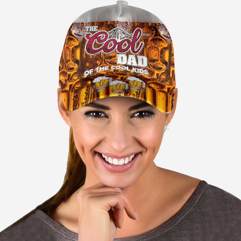 Personalized Cool Dad Classic Cap Custom Name Gift for Dad Classic Cap GradoCreations