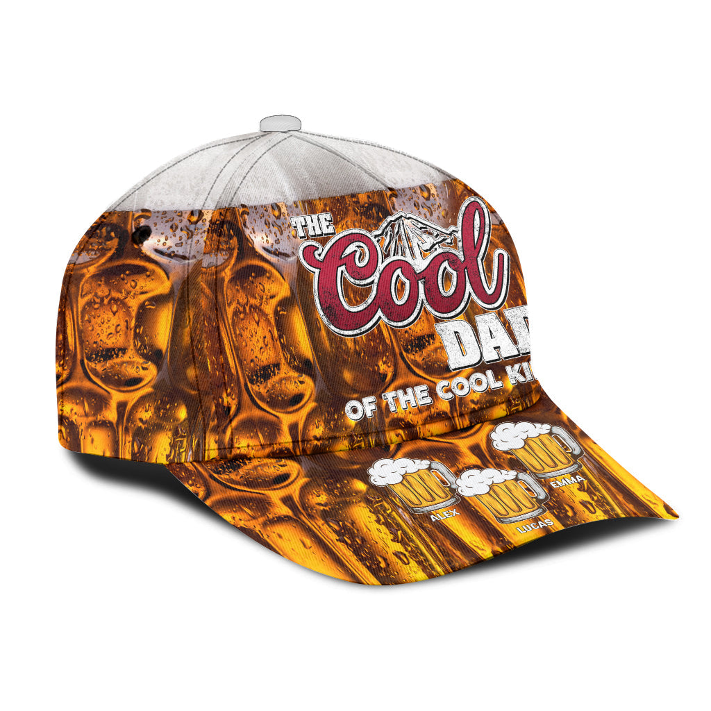 Personalized Cool Dad Classic Cap Custom Name Gift for Dad Classic Cap GradoCreations
