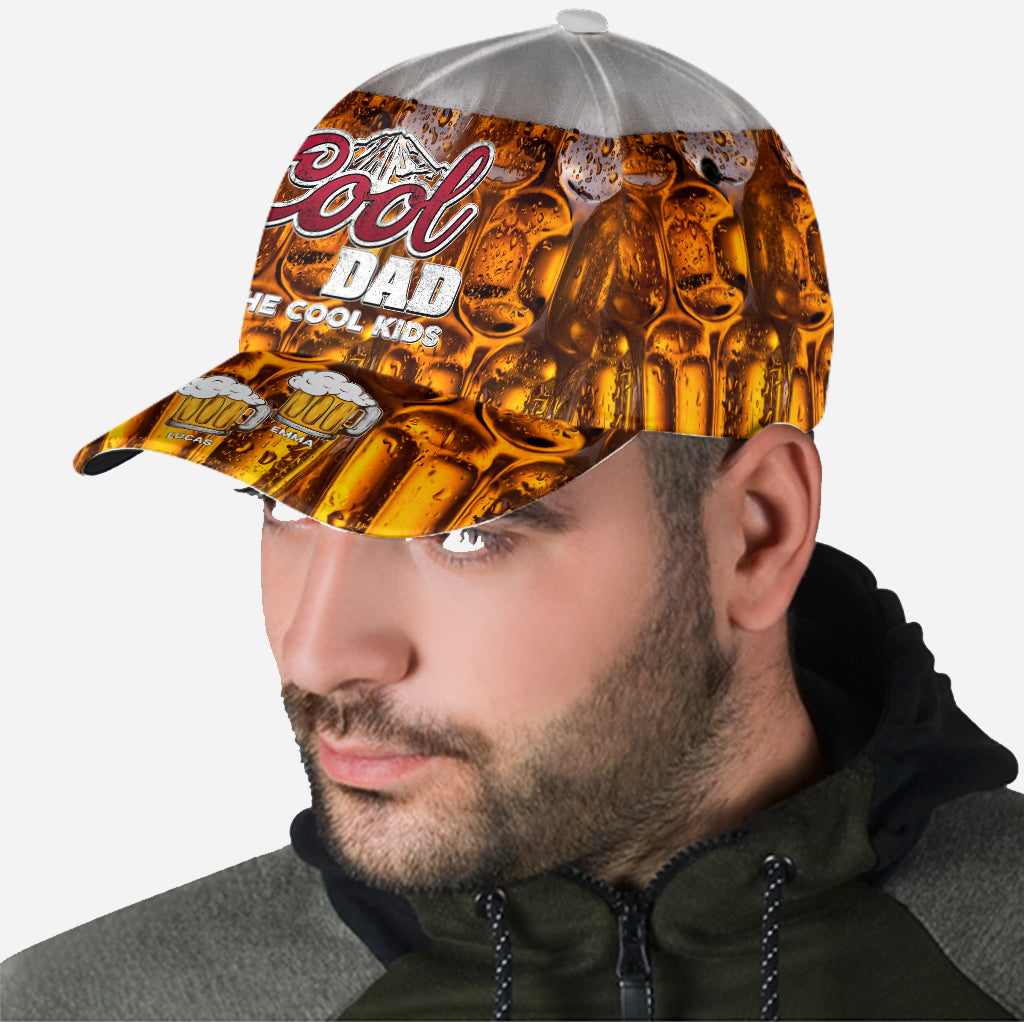 Personalized Cool Dad Classic Cap Custom Name Gift for Dad Classic Cap GradoCreations