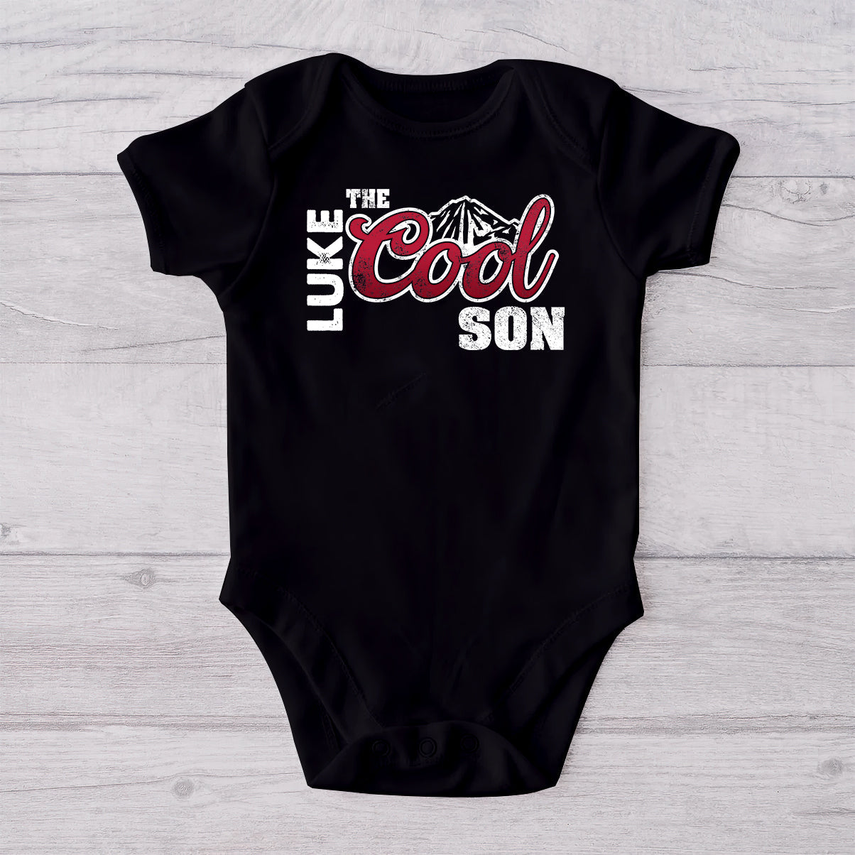 Personalized Cool Dad & Baby Onesie Set Custom Gift for Father T-shirt And Baby Onesie GradoCreations