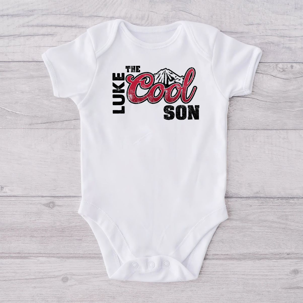Personalized Cool Dad & Baby Onesie Set Custom Gift for Father T-shirt And Baby Onesie GradoCreations