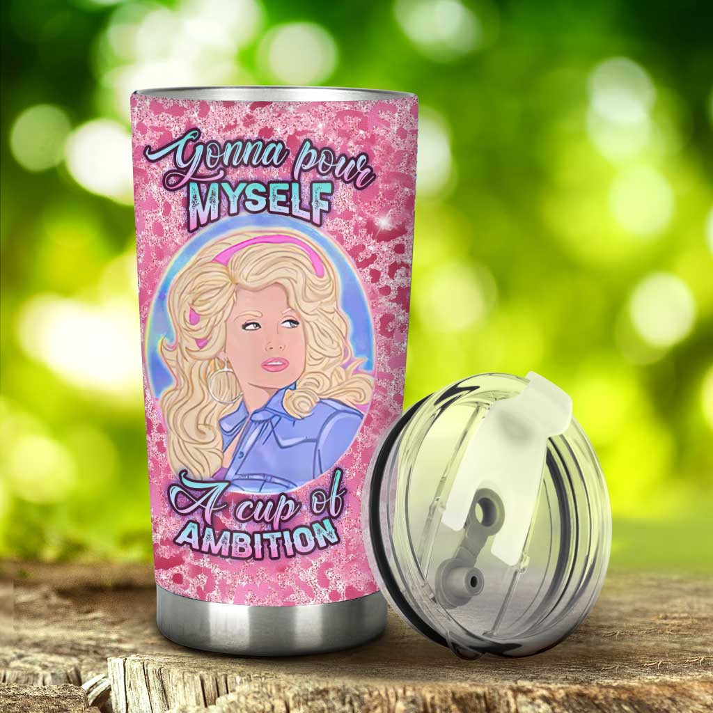 Personalized Pink Glitter Tumbler Custom Name Gift for Mom Tumbler GradoCreations