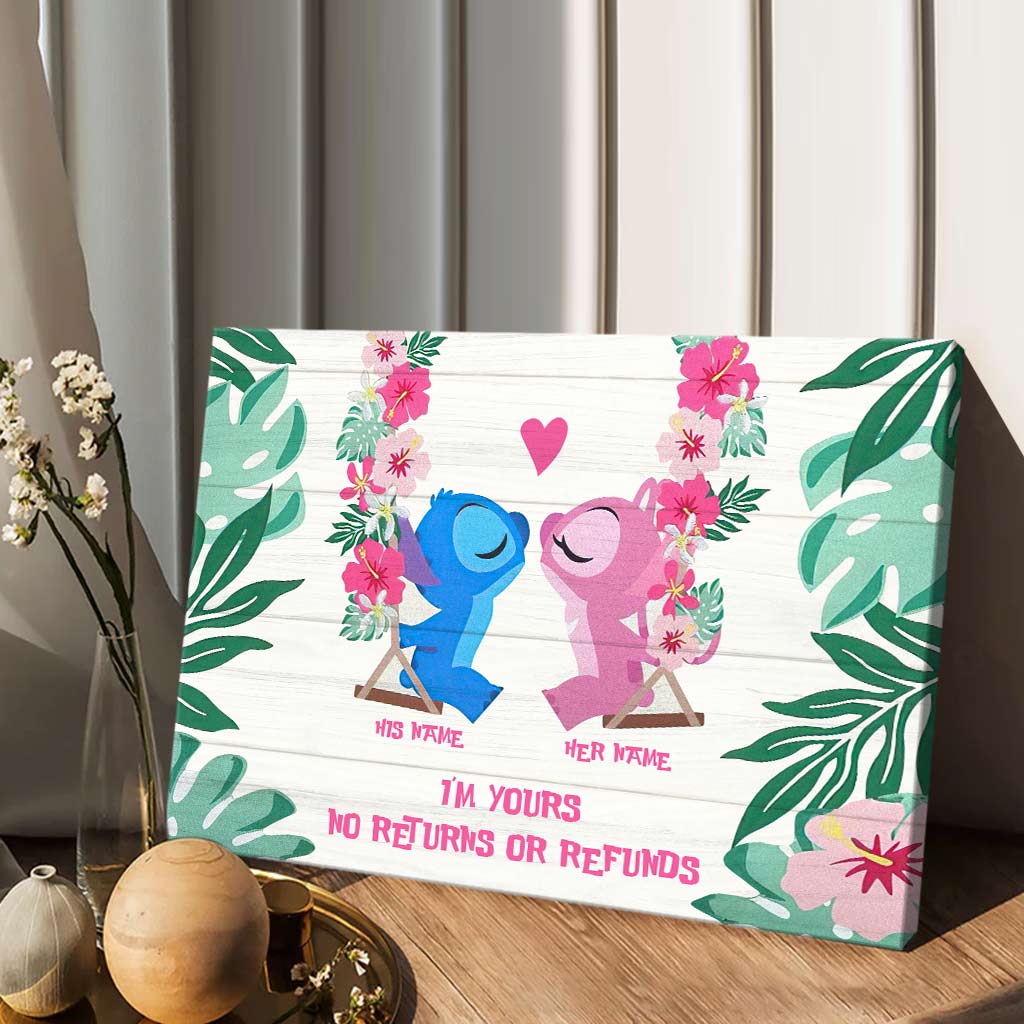 Personalized Ohana Canvas Print Custom Names Unique Couple Gift Canvas and Poster GradoCreations