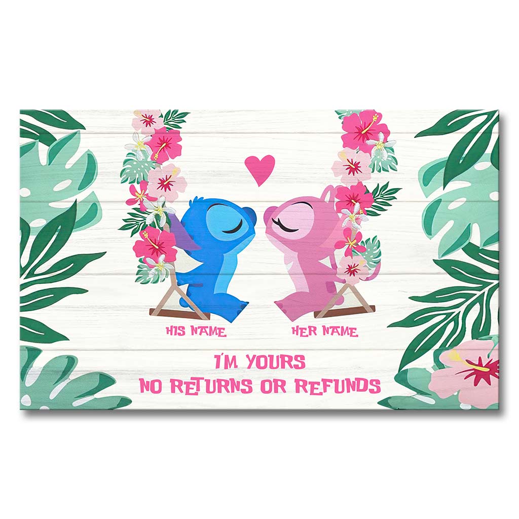 Personalized Ohana Canvas Print Custom Names Unique Couple Gift Canvas and Poster GradoCreations