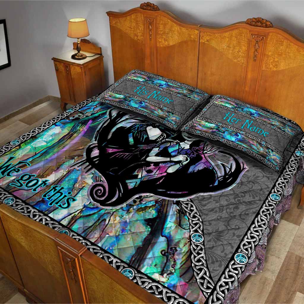 Personalized Nightmare Quilt Set Custom Name Halloween Gift Quilt Set GradoCreations