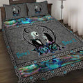 Personalized Horror-Themed Quilt Set Custom Names Unique Gift Quilt Set GradoCreations