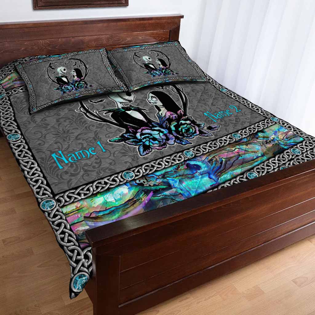 Personalized Horror-Themed Quilt Set Custom Names Unique Gift Quilt Set GradoCreations