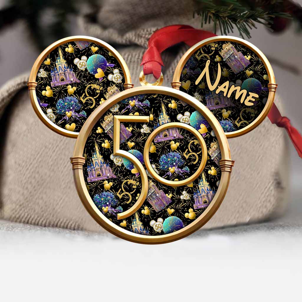 Personalized 50 Years Of Magic Mouse Ornament Custom Name Gift Ornament GradoCreations