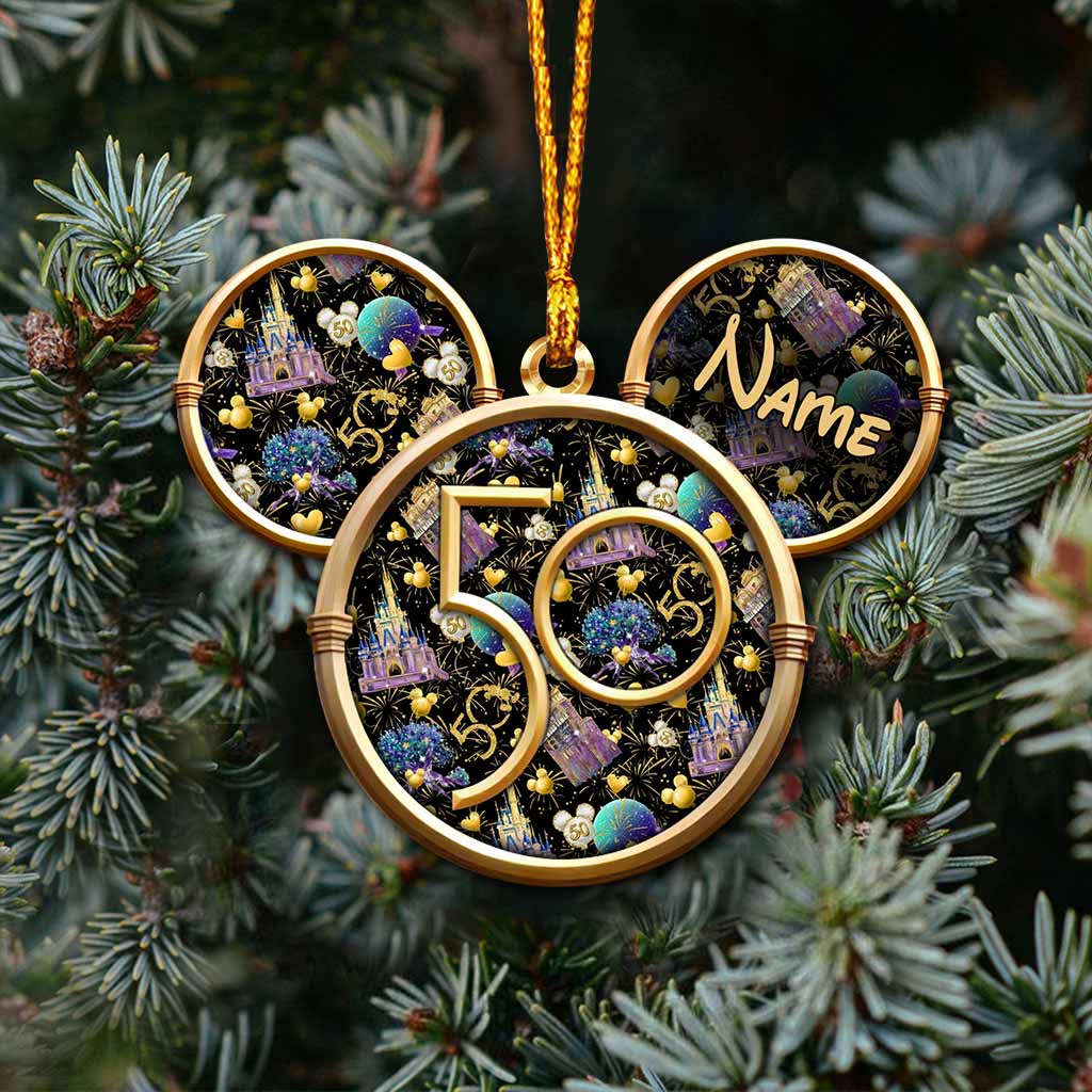 Personalized 50 Years Of Magic Mouse Ornament Custom Name Gift Ornament GradoCreations