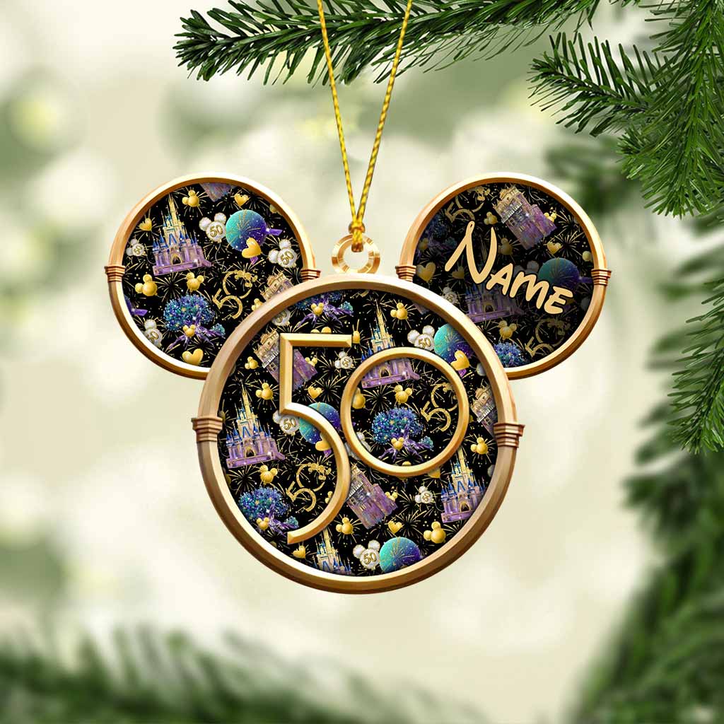 Personalized 50 Years Of Magic Mouse Ornament Custom Name Gift Ornament GradoCreations