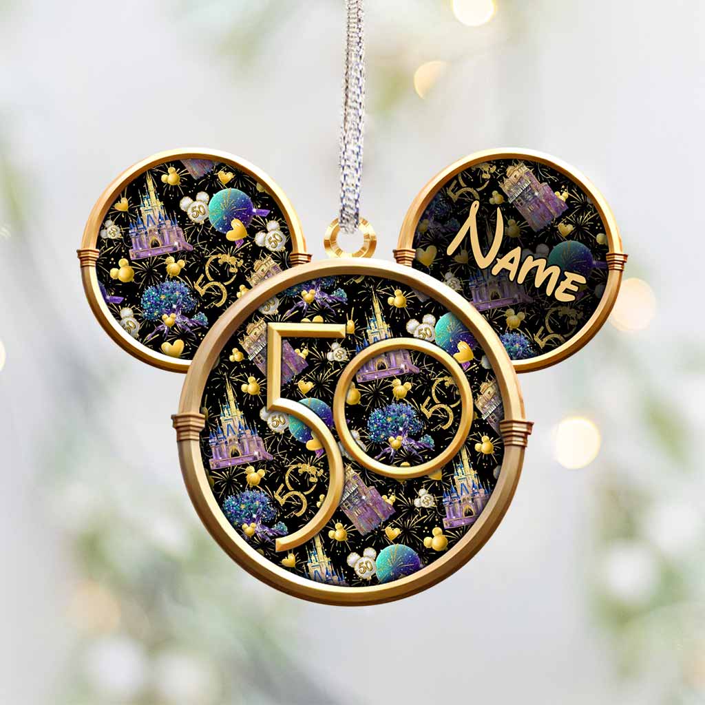 Personalized 50 Years Of Magic Mouse Ornament Custom Name Gift Ornament GradoCreations