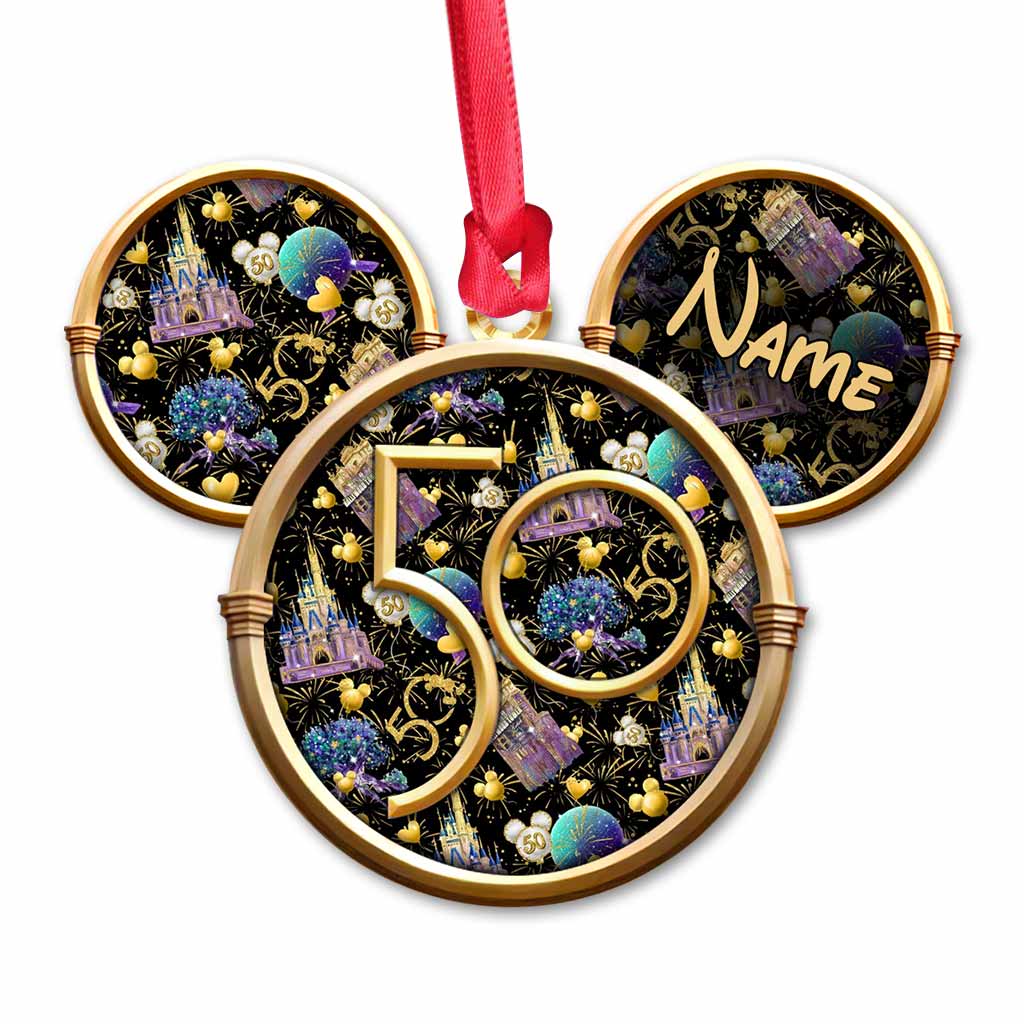 Personalized 50 Years Of Magic Mouse Ornament Custom Name Gift Ornament GradoCreations