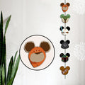 Personalized Mouse Ears Garland - 6 Piece Home Decor for Christmas Garland GradoCreations