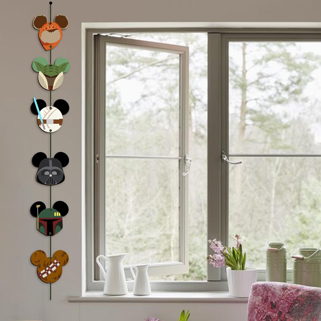 Personalized Mouse Ears Garland - 6 Piece Home Decor for Christmas Garland GradoCreations