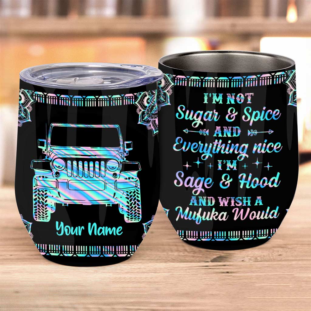 Personalized Stainless Steel Wine Tumbler Custom Name Gift Wine Tumbler GradoCreations