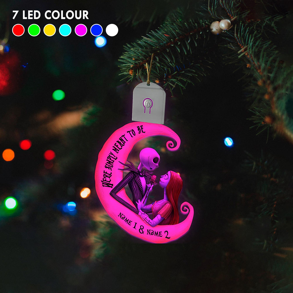 Personalized LED Acrylic Ornament for Couples Christmas Gift Led Acrylic Ornament GradoCreations
