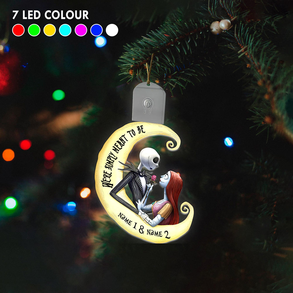 Personalized LED Acrylic Ornament for Couples Christmas Gift Led Acrylic Ornament GradoCreations