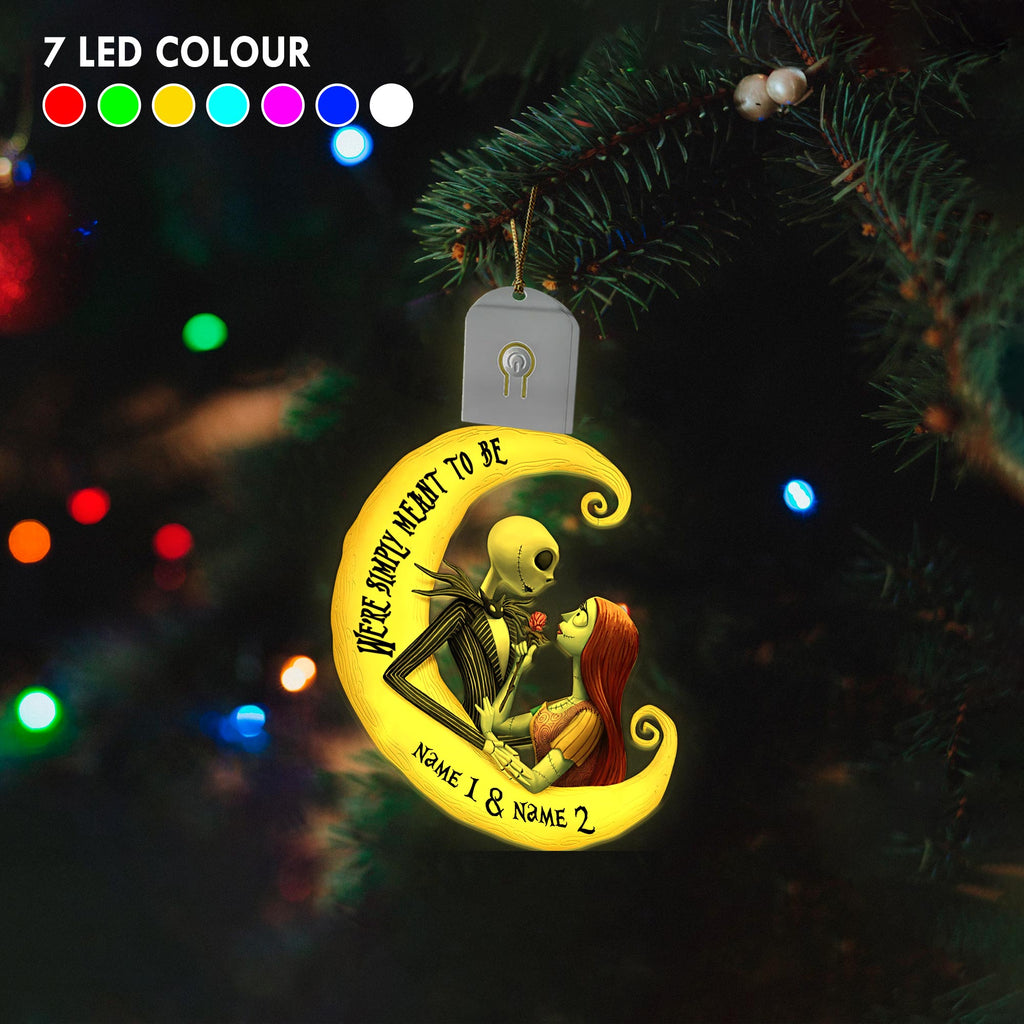 Personalized LED Acrylic Ornament for Couples Christmas Gift Led Acrylic Ornament GradoCreations