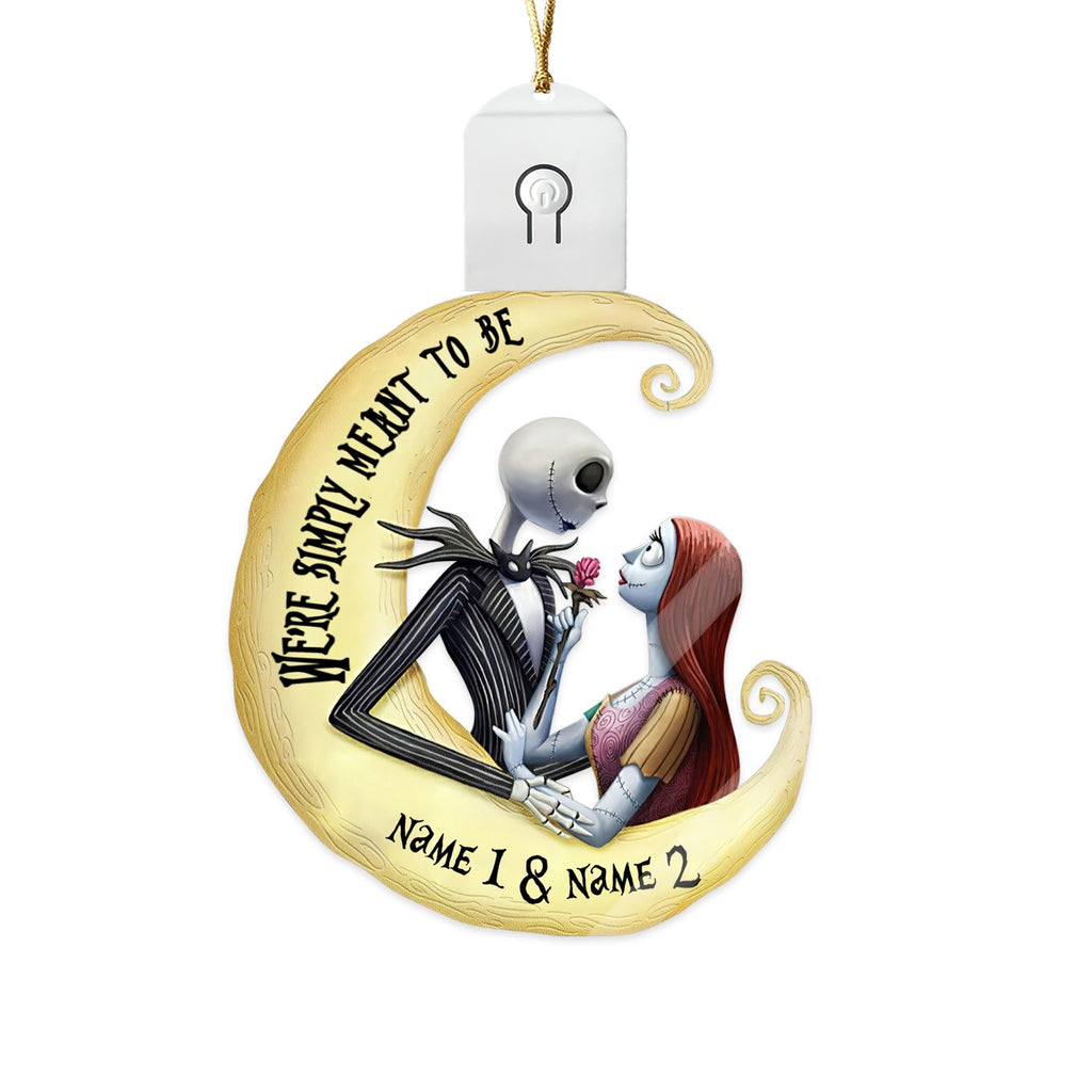 Personalized LED Acrylic Ornament for Couples Christmas Gift Led Acrylic Ornament GradoCreations