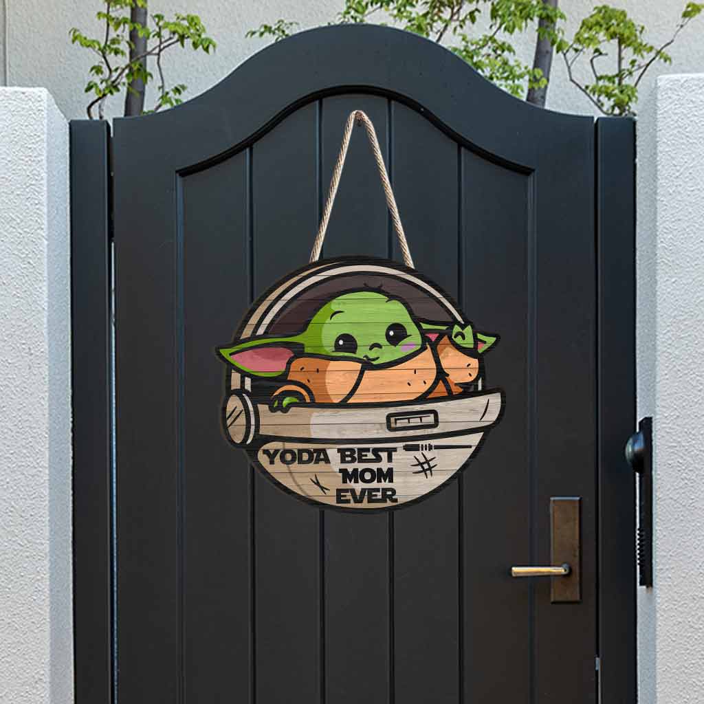 Personalized Yoda Best Mom Ever Wood Sign Gift for Mother's Day Wood Sign GradoCreations