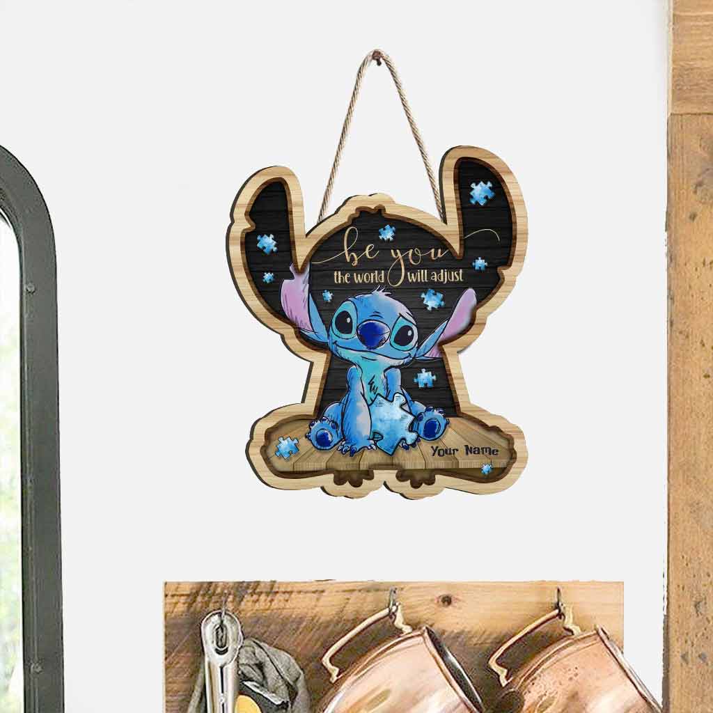 Personalized Autism Awareness Wood Sign Custom Name Gift Wood Sign GradoCreations