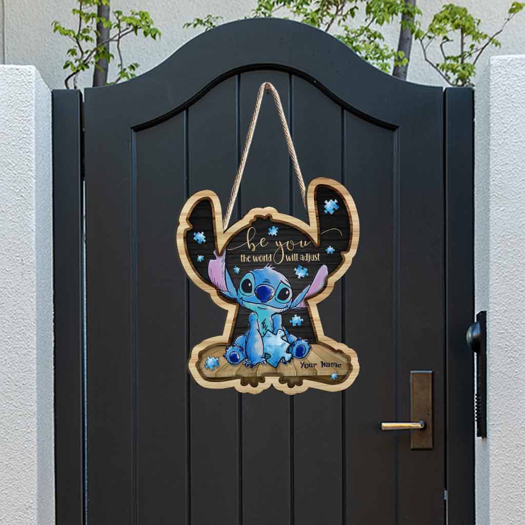 Personalized Autism Awareness Wood Sign Custom Name Gift Wood Sign GradoCreations