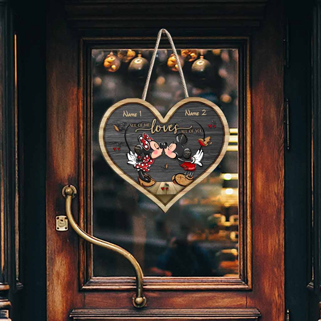 Personalized Heart Wood Sign with Names - Couple Gift for Wedding, Anniversary, Valentine's Day Wood Sign GradoCreations