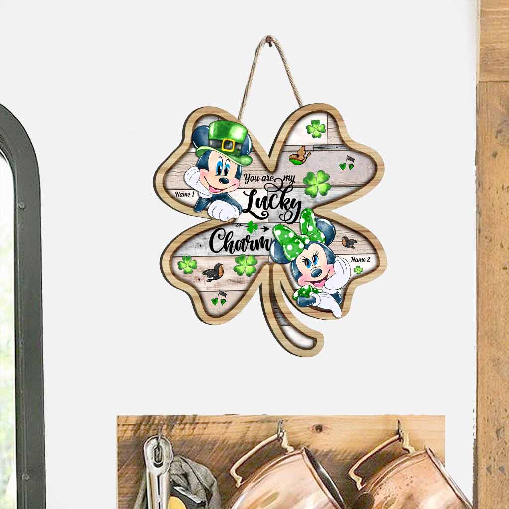 Personalized Lucky Charm Wood Sign for St. Patrick's Day Gift Wood Sign GradoCreations