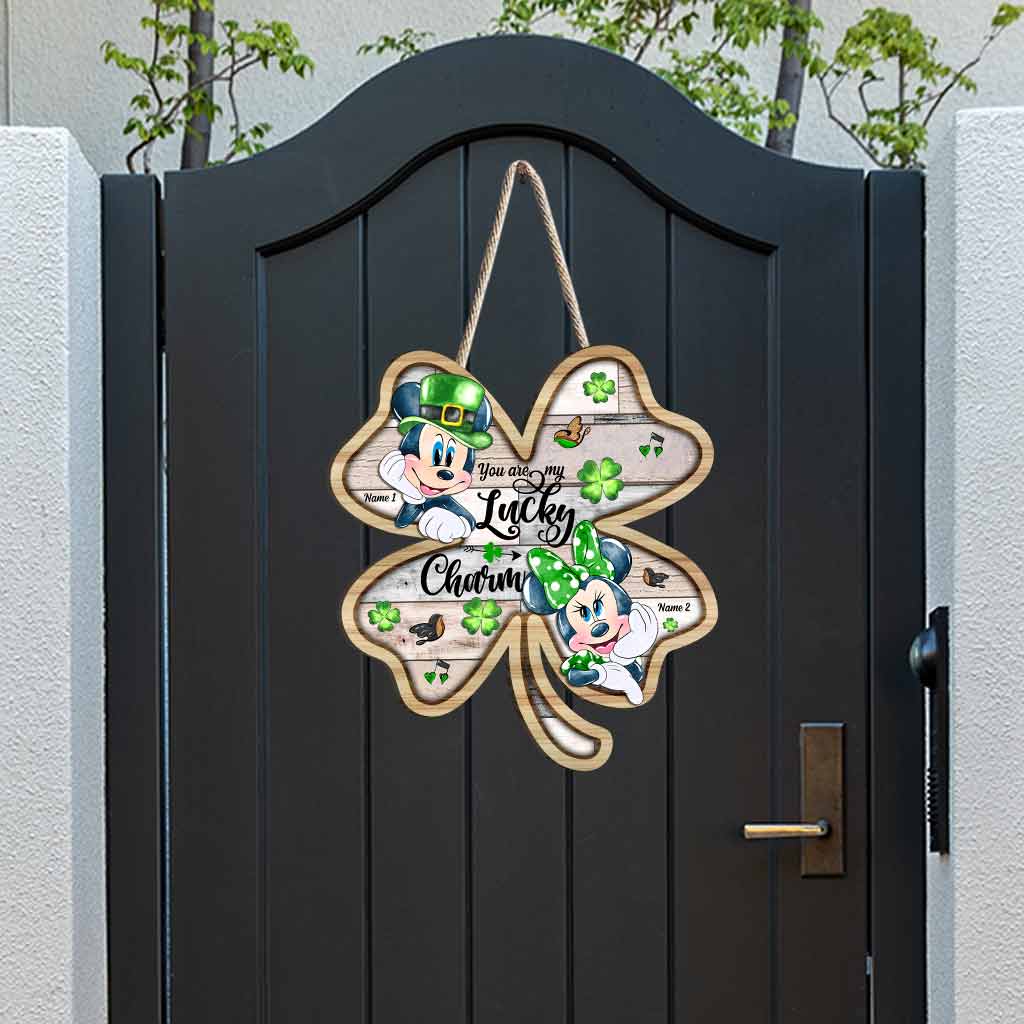 Personalized Lucky Charm Wood Sign for St. Patrick's Day Gift Wood Sign GradoCreations