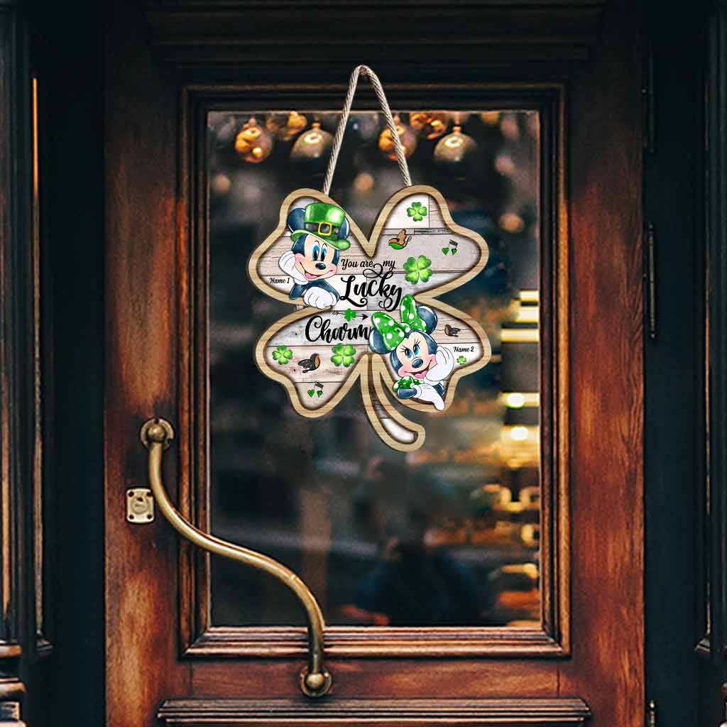 Personalized Lucky Charm Wood Sign for St. Patrick's Day Gift Wood Sign GradoCreations