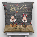 Personalized Mickey Mouse Couple Throw Pillow Custom Names Gift Throw Pillow GradoCreations
